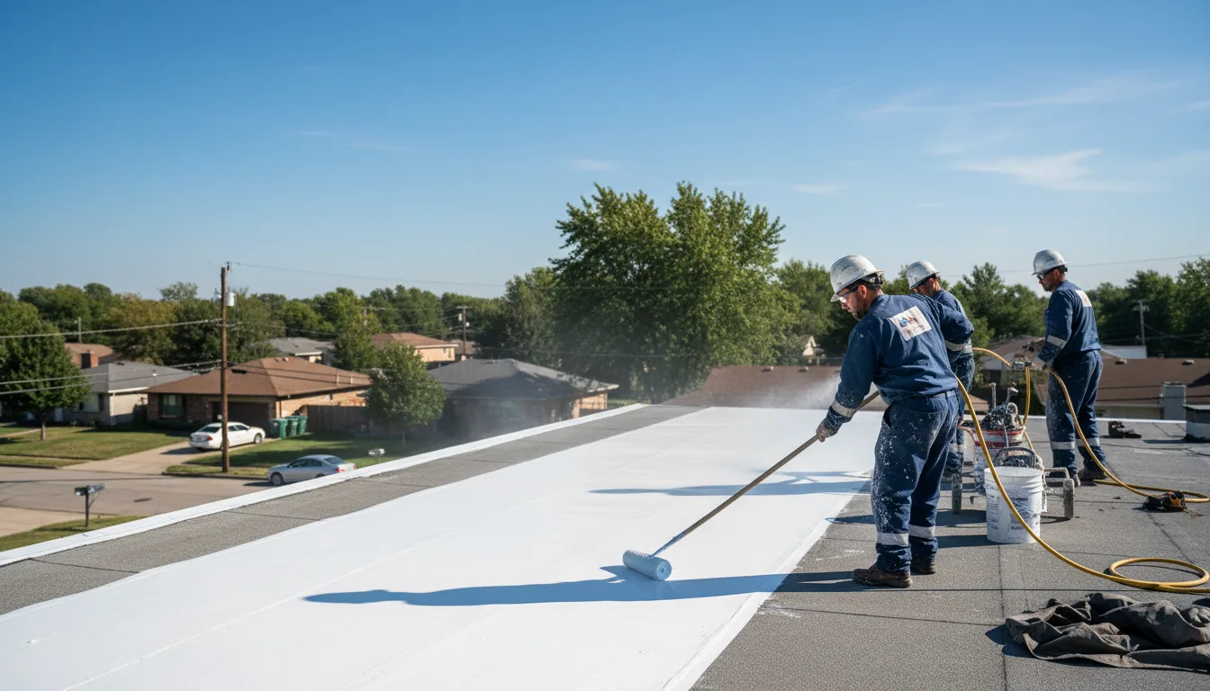 Commercial roof coating in Pittsburg, KS near me